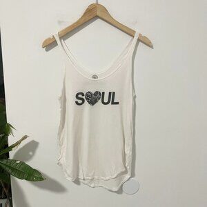 Soulcycle White Logo Tank Size XS